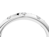 White gold Flush Set Round Diamond Comfort Fit Band_79