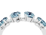 White gold Four-Stone Elongated Cushion Aquamarine Band with Nature-Inspired Prong Setting_10
