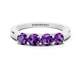White gold Four-Stone Round Amethyst Prong-Set Band_18