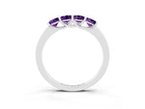 White gold Four-Stone Round Amethyst Prong-Set Band_21