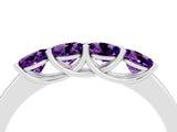 White gold Four-Stone Round Amethyst Prong-Set Band_22