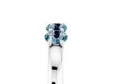 White gold Four-Stone Round Aquamarine Prong-Set Band_23