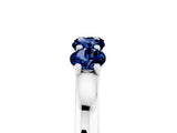 White gold Four-Stone Round Blue Sapphire Prong-Set Band_23