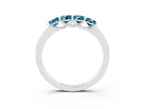 White gold Four-Stone Round Blue Topaz Prong-Set Band_21