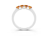 White gold Four-Stone Round Citrine Prong-Set Band_21