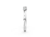 14K White Gold Four-Stone Round Diamond Prong-Set Band
