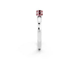 White gold Four-Stone Round Morganite Prong-Set Band_20
