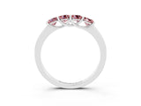 White gold Four-Stone Round Morganite Prong-Set Band_21