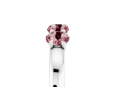 White gold Four-Stone Round Morganite Prong-Set Band_23