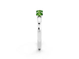 White gold Four-Stone Round Peridot Prong-Set Band_20