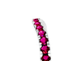 White gold Garnet Pavé Curved Wedding Band_11