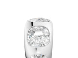 White gold Graduated Cushion Diamond Five-Stone Mens Band_5