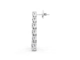 White gold Graduated Heart Diamond Linear Drop Earrings_1