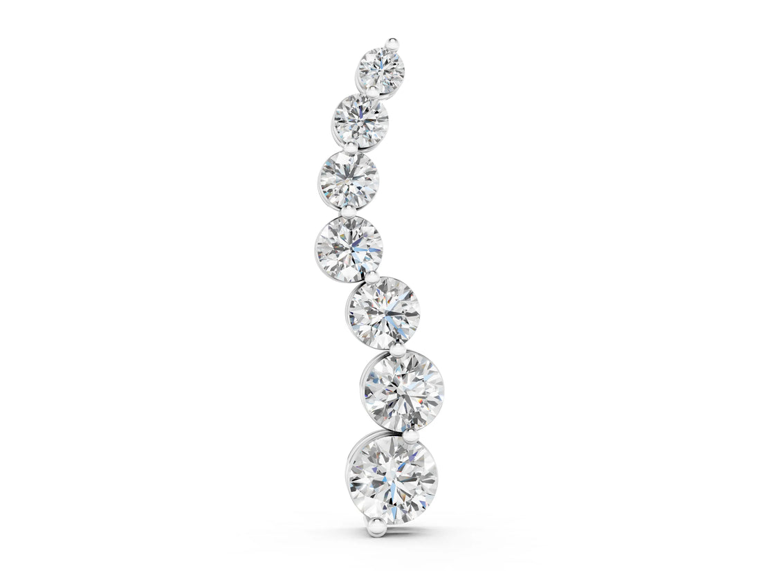 White gold Graduated Round Prong-Set Diamond Pendant_6