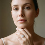 White gold Halo Round Diamond Pave Band Prong Setting Ring_7