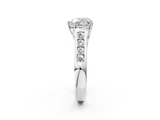 White gold Heart Brilliant Channel-Set Solitaire Ring with Four-Prong Setting_21