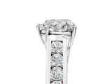 White gold Heart Brilliant Channel-Set Solitaire Ring with Four-Prong Setting_25
