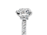 White gold Heart Brilliant Pavé Band Solitaire with Four-Prong Setting_50