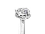 White gold Heart Brilliant Solitaire Engagement Ring with Six-Prong Setting and Classic Band_25
