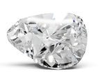 White gold Heart Brilliant Solitaire with Pavé Band and Claw Prong Setting_7