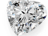 White gold Heart Brilliant Solitaire with Pavé Band and Claw Prong Setting_8