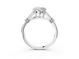 White gold Heart Brilliant Solitaire with Pave Band and Four-Prong Setting_23