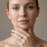 White gold Heart Brilliant Solitaire with Side Stones on a Pave Band and Four-Prong Setting_15