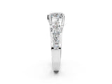 White gold Heart Brilliant Solitaire with Side Stones on a Pave Band and Four-Prong Setting_48