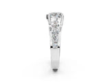 White gold Heart Brilliant Solitaire with Side Stones on a Pave Band and Four-Prong Setting_73