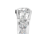 White gold Heart Brilliant Solitaire with Side Stones on a Pave Band and Four-Prong Setting_76