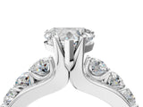 White gold Heart Brilliant Solitaire with Side Stones on a Pave Band and Four-Prong Setting_80