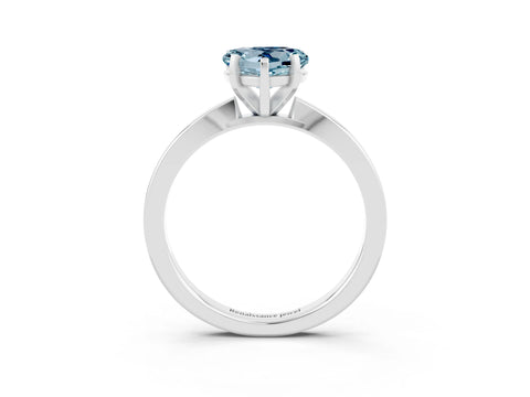 White gold Heart Cut Aquamarine Solitaire Engagement Ring with Classic Band and Four-Prong Setting_27