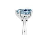 White gold Heart Cut Aquamarine Solitaire Engagement Ring with Classic Band and Four-Prong Setting_41