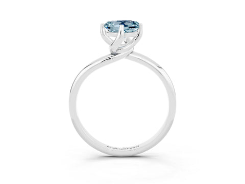 White gold Heart Cut Aquamarine Solitaire Engagement Ring with Four-Prong Setting and Classic Band_15
