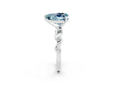 White gold Heart Cut Aquamarine Solitaire Twisted Band with Round  Accents and Prong Setting_14
