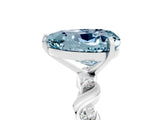 White gold Heart Cut Aquamarine Solitaire Twisted Band with Round  Accents and Prong Setting_17