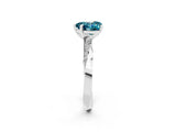 White gold Heart Cut Blue Topaz Engagement Ring with Side Stone Accents and Four-Prong Setting_38