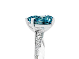 White gold Heart Cut Blue Topaz Engagement Ring with Side Stone Accents and Four-Prong Setting_41
