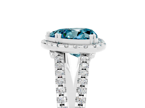 White gold Heart Cut Blue Topaz Halo Split Shank Engagement Ring_17