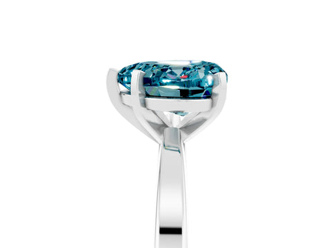 White gold Heart Cut Blue Topaz Solitaire Engagement Ring with Classic Band and Four-Prong Setting_41