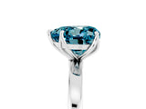 White gold Heart Cut Blue Topaz Solitaire Ring with Thin Band and Prong Setting_41