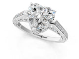 White gold Heart Cut Cathedral Pave Diamond Engagement Ring with Six-Prong Setting_51