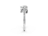 White gold Heart Cut Cathedral Pave Diamond Engagement Ring with Six-Prong Setting_52