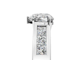 White gold Heart Cut Channel Set Solitaire Ring with Four-Prong Setting_11