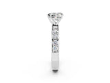 White gold Heart Cut Cut Channel Set Diamond Engagement Ring with Four-Prong Setting_14