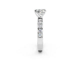 White gold Heart Cut Cut Channel Set Diamond Engagement Ring with Four-Prong Setting_26