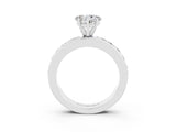 White gold Heart Cut Cut Channel Set Diamond Engagement Ring with Four-Prong Setting_27