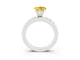 White gold Heart Cut Cut Channel Set Diamond Engagement Ring with Four-Prong Setting_27