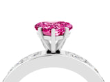 White gold Heart Cut Cut Channel Set Diamond Engagement Ring with Four-Prong Setting_28
