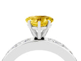 White gold Heart Cut Cut Channel Set Diamond Engagement Ring with Four-Prong Setting_28